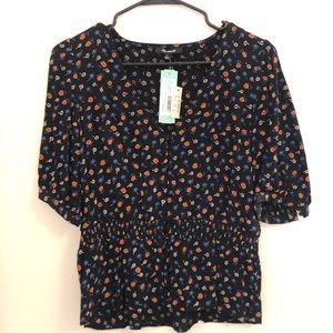NWT Madewell Floral Top